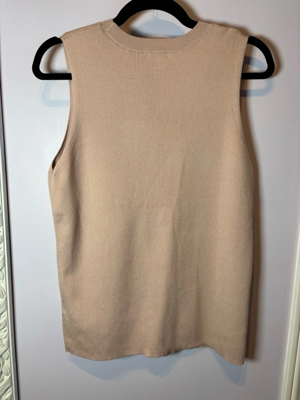 Reitmans Neutral Pink/Beige Ribbed Stretch Tank Top - Picture 4 of 4